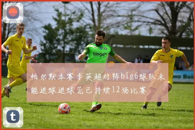 帕尔默本赛季英超对阵big6球队未能进球进球荒已持续12场比赛